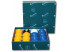 Boîte de billes de blackball jaune et bleue Aramith Premier en résine phénolique au diamètre de jeu de pool américain standard d