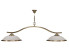 Luminaire MAGALAS - 2 globes blancs avec cercle