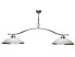 Luminaire KOUMA - 2 globes blancs avec cercle