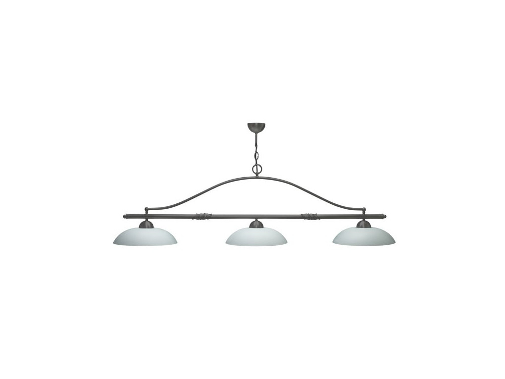Luminaire KIMI graphite - 3 globes 3926 blancs