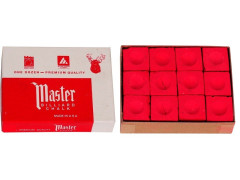 Boîte de 12 craies MASTER - rouge - Eurobillards