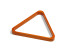 Triangle bois 57.2 mm, finition merisier