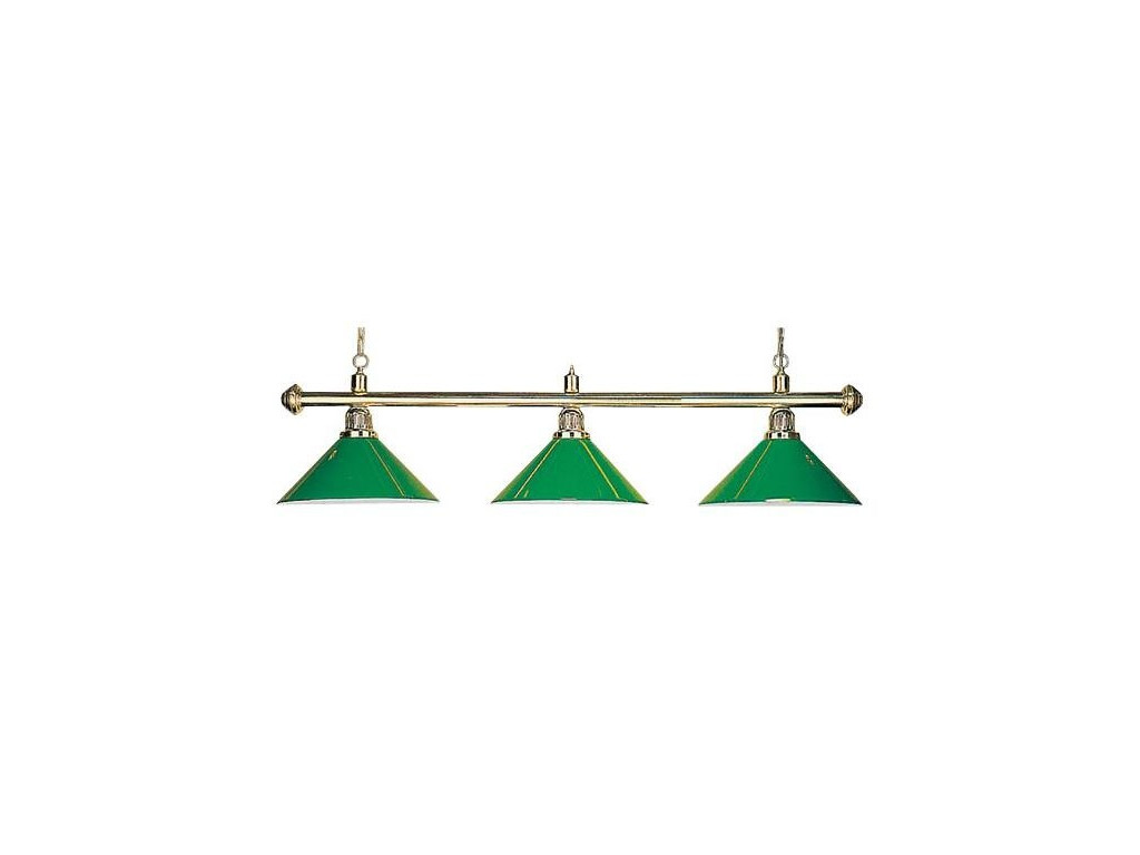 Luminaire evergreen 3 globes verts