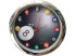 Horloge murale "Billards" design contour chromé