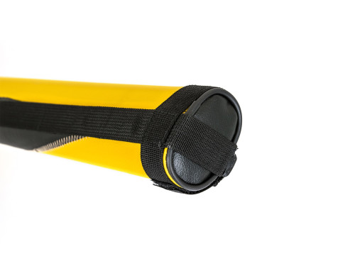 Etui tube 1F/1F TO-11 jaune et noir avec surpiqûres blanches