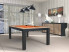 Billard TRENDY finition bicolore chêne  éclairci veiné et noir mat,  avec tissu jeu orange  américain ou pool