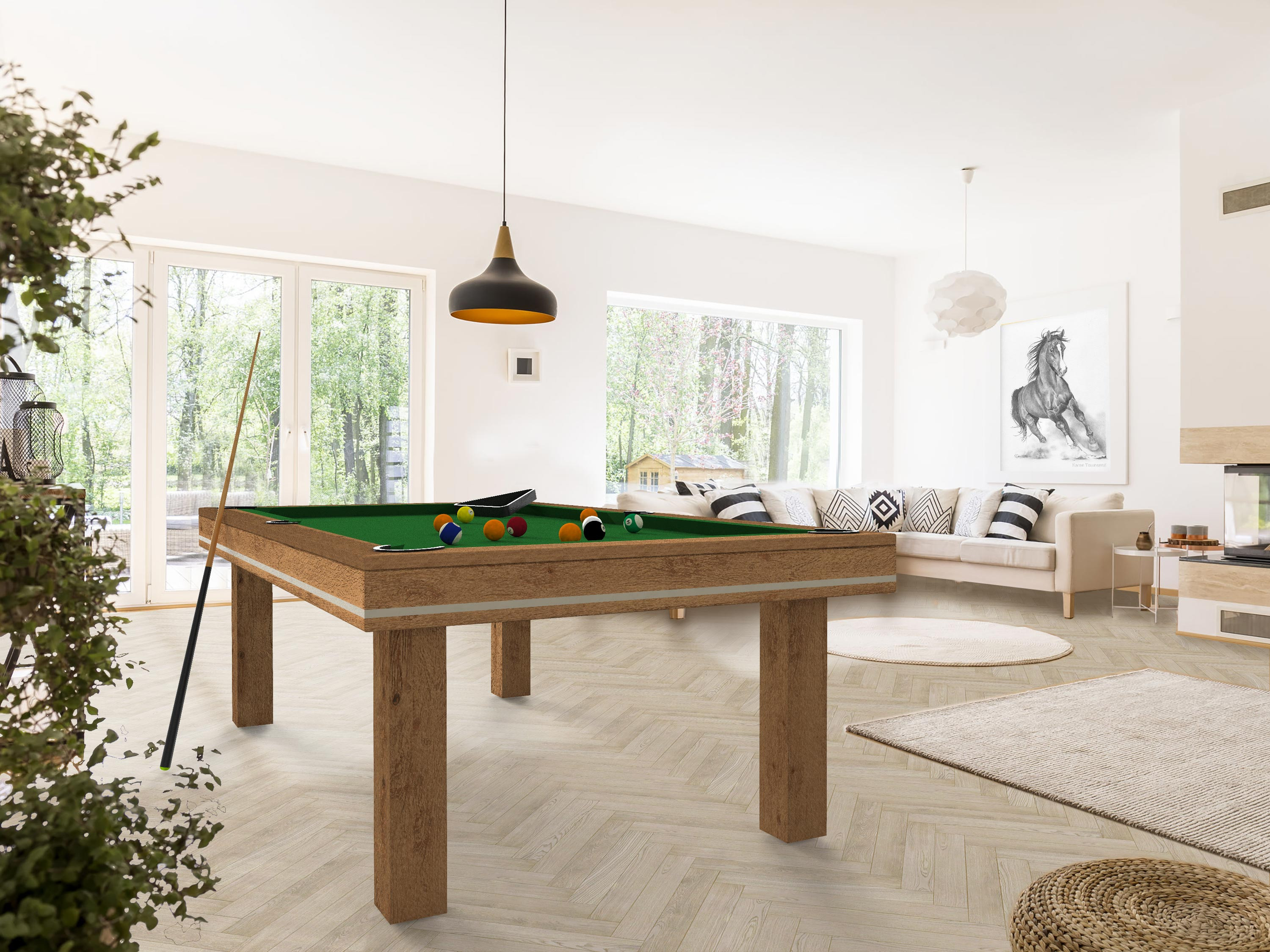 Billard table Harmony-C en bois massif - Eurobillards