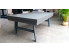 Billard table VINTAGE finition gris graphite et pied acier gris anthracite avec plateau table ST 3 parties