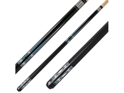 Queue de billard américain Classic WE-04 - noire bleu