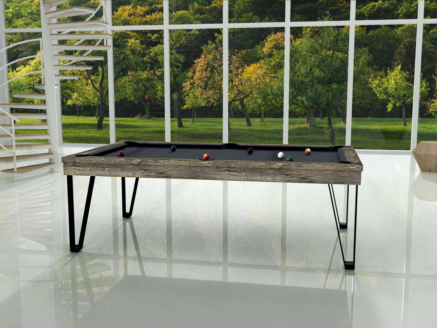 Table billard convertible, Billard Meteor