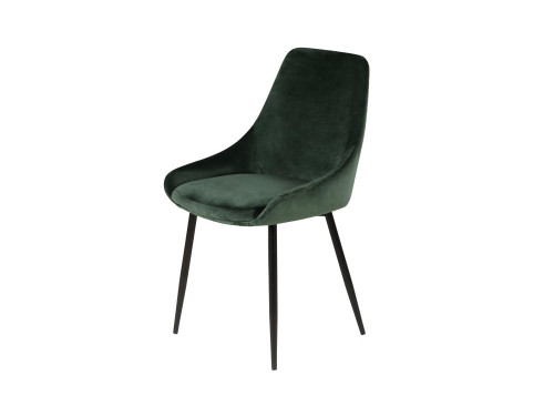 Chaise BARI velour vert