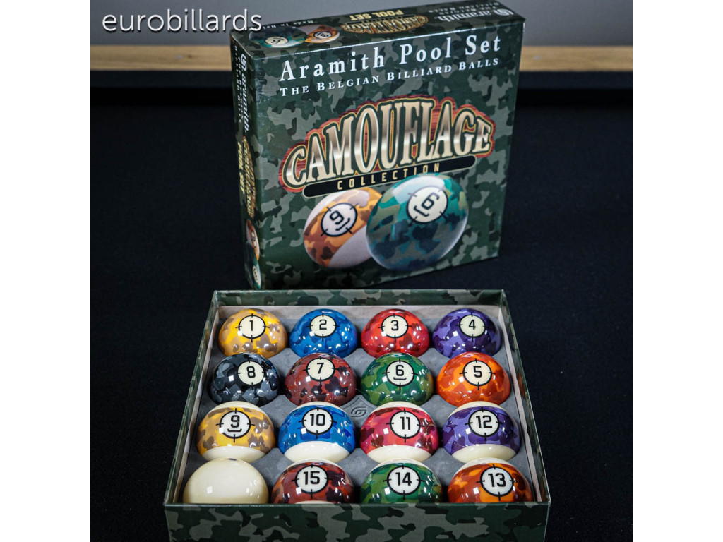 billes de billard américain Aramith Camouflage 57.2 mm