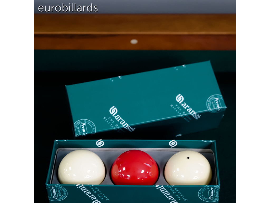 billes de billard français en résine phénolique Aramith Premier au diamètre standard 61,5 mm