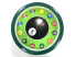 Horloge murale 12 billes billard - contour vert