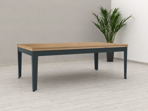 Billard EASY - finition Chêne bicolore anthracite avec plateau table
