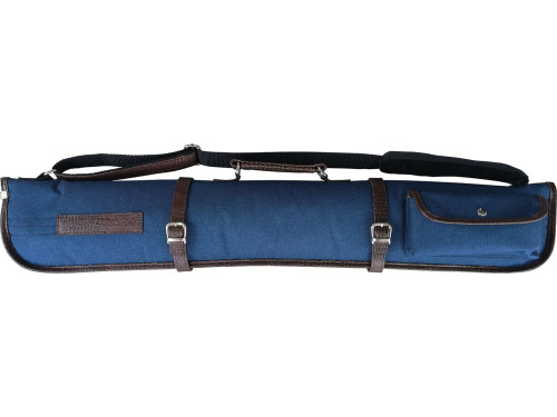 Étui souple bleu pour transporter 2 flèches et 2fûts de queue de billard Laperti Blue Jean