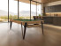 Billard table PURE finition chêne doré veiné sl jeu américain tissu vert avec nacelle range plateau escamotable