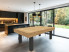 billard table FEELING bicolore pieds nano noir avec cadre et plateau ST chêne doré veiné