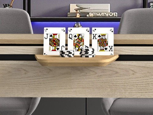 Tablette magnétique pour maintenir un brelan et des jetons sur la table de jeu eurobillards