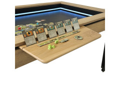 Tablette magnétique chêne naturel pour la table de jeux adapTable d'Eurobillards modèle FULL confortable en surface