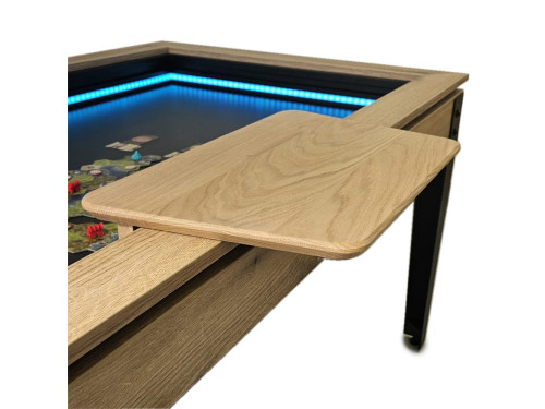 Tablette magnétique chêne naturel pour la table de jeux adapTable d'Eurobillards modèle SCREEN grande surface pour tous laptops