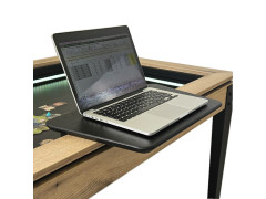 Tablette magnétique chêne noir pour la table de jeux adapTable d'Eurobillards modèle SCREEN très classe pour ordinateur