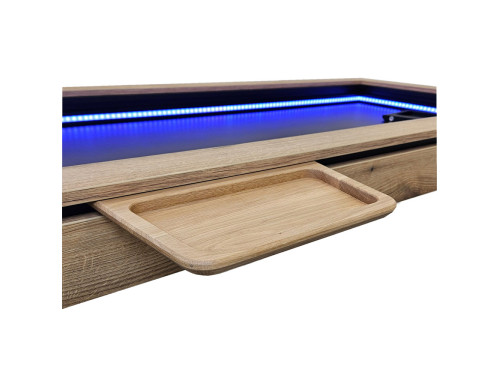 Tablette creuse à jetons BOX M chêne noir | table de jeu AdapTable