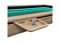 Panier à jetons taille S en chêne naturel massif pour la table de jeux adapTable
