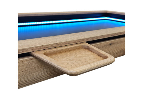 Panier - tablette magnétique  taille S en chêne naturel massif pour la table de jeux adapTable