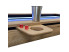 Repose gobelet + 1 gobelet BIER SOLO chêne nature | table de jeu AdapTable