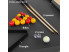 Billard EASY - Chêne pieds anthracite