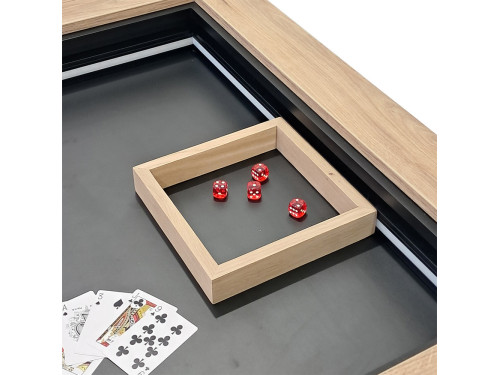Cadre à dés-jetons FRAME M chêne nature | table de jeu AdapTable