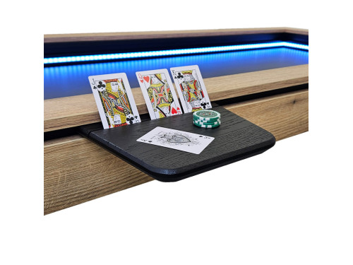 Repose cartes et jetons BRELAN chêne nature | table de jeu AdapTable
