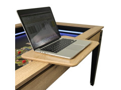 Tablette magnétique chêne naturel pour la table de jeux adapTable d'Eurobillards modèle SCREEN  pour poser tous les laptops