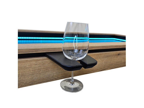 Repose verre à pied WINE SOLO chêne noir | table de jeu AdapTable
