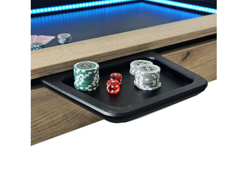Tablette creuse à jetons BOX S chêne noir | table de jeu AdapTable