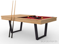 billard VIVEO 210 rouge avec kit d'accessoires et 1/2 plateau de présentation