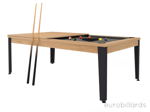 Billard EASY - Chêne pieds anthracite