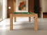 Billard Tendance - chêne brossé huilé, tapis vert jaune - salon doux et lumineux avec déco bois et œuvre murale abstraite