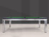 Billard NEW TENDANCE Table pieds Inox et cadre chêne anthracite - profil