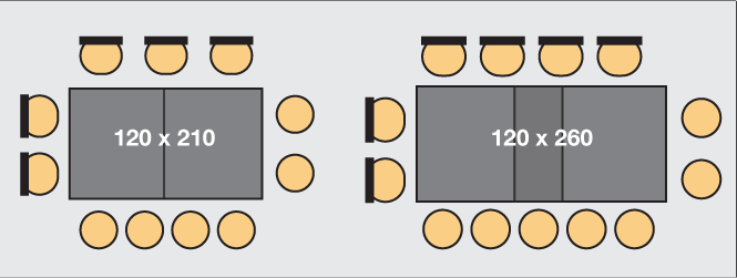 rallonge pour table de 11 à 13 personnes