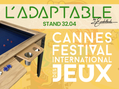 Eurobillards au Festival International des Jeux de Cannes avec L'AdapTable